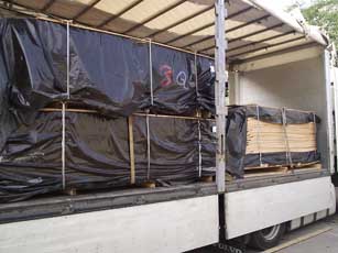 Veneer Loading on Track